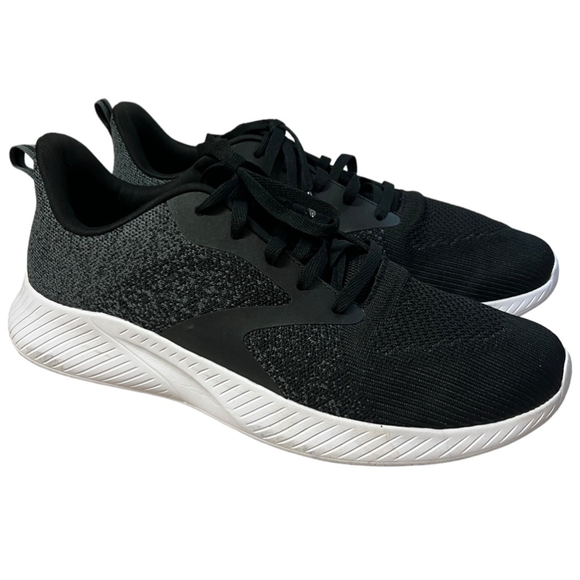 Athletic Works Men’s Memory Foam Black & White Sneakers Size 13 - Picture 1 of 13